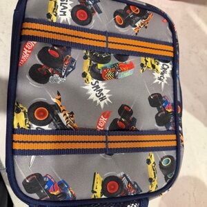 Pottery Barn Kids Monster Truck Lunch bag - Gray and Yellow